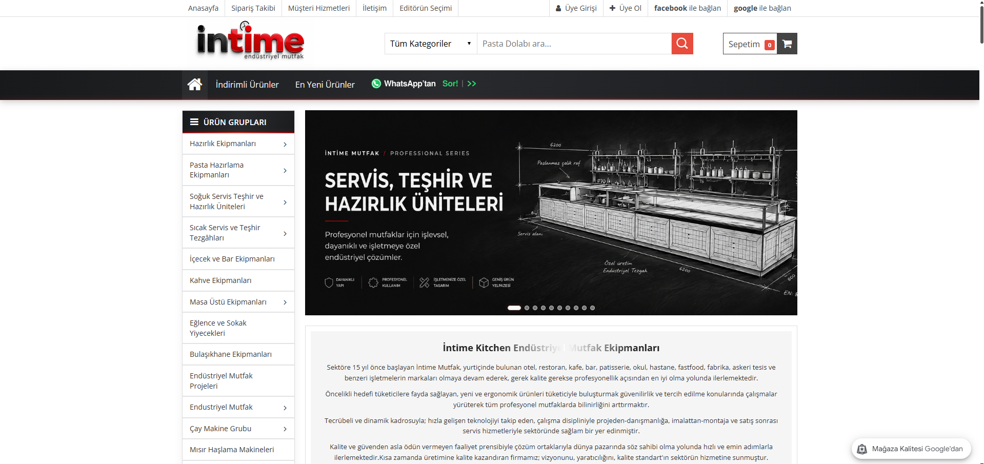İntime Mutfak projesinden görünüm